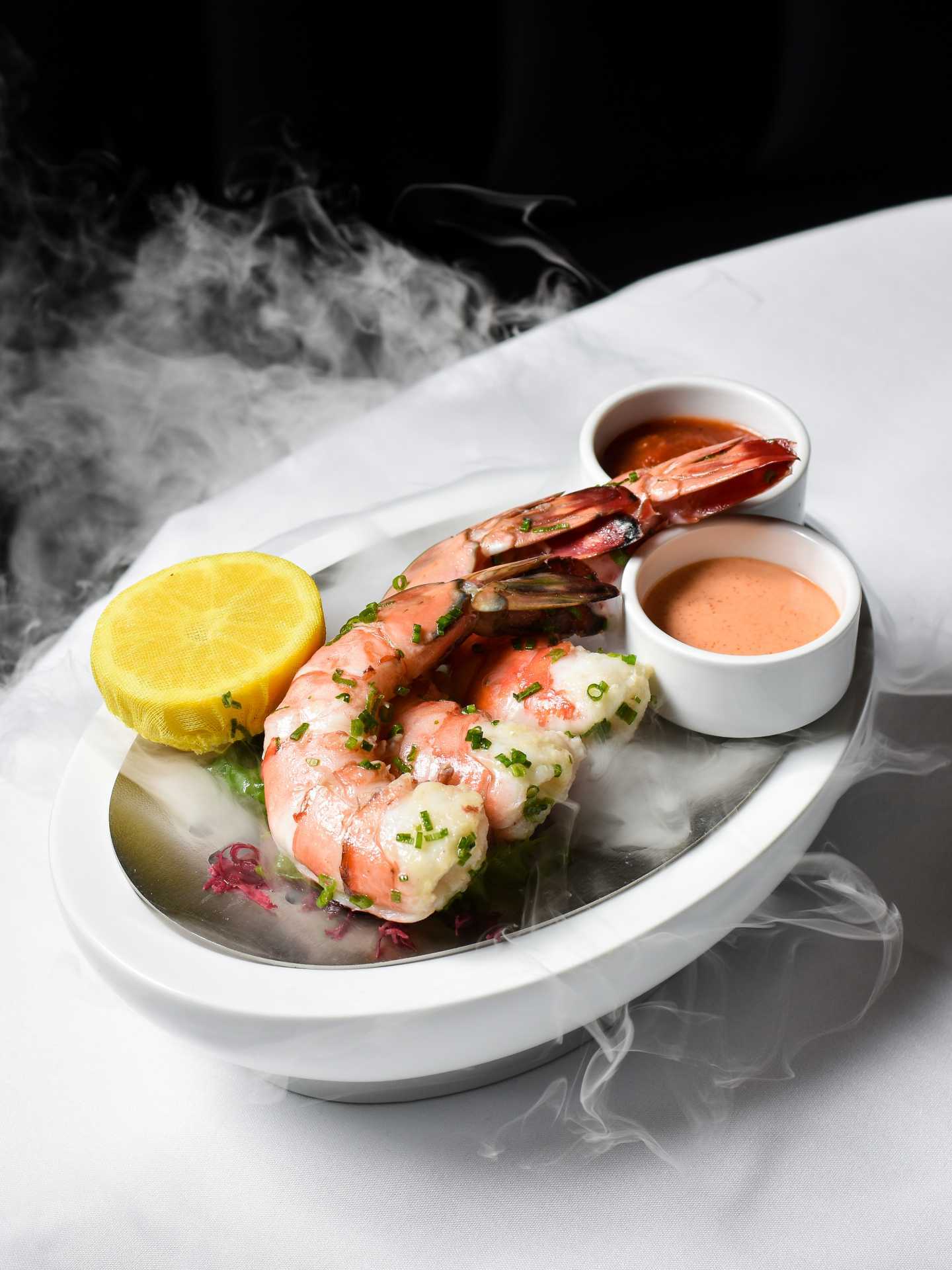 Romantic restaurants Toronto | Shrimp at Black and Blue steakhouse in Toronto
