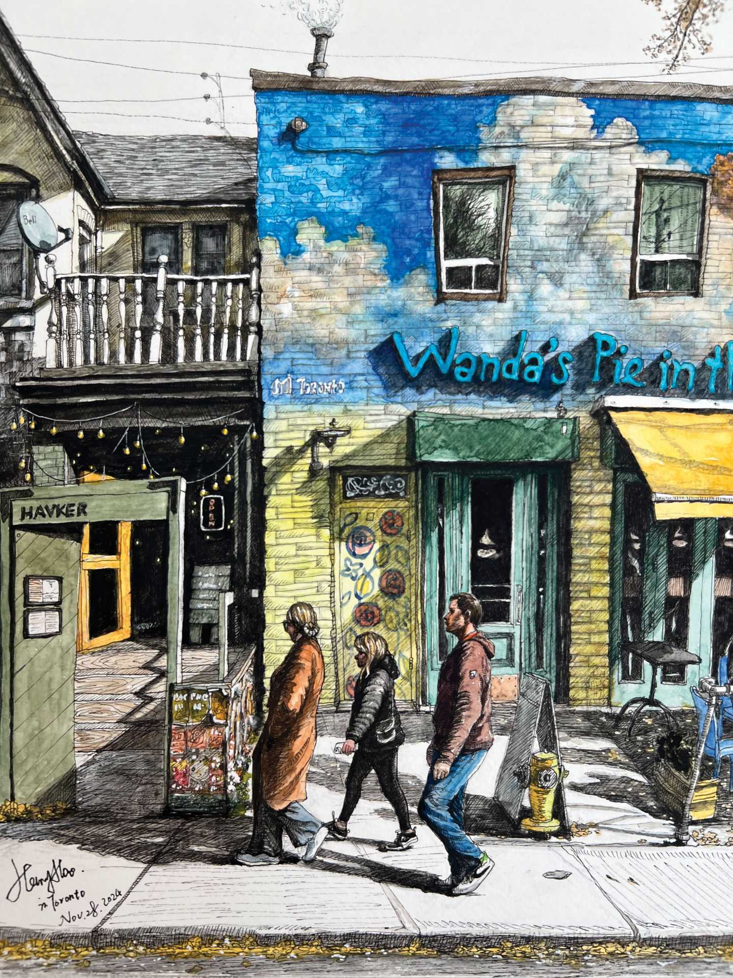 Toronto artists | Wanda's pie in the sky by Henry Hao
