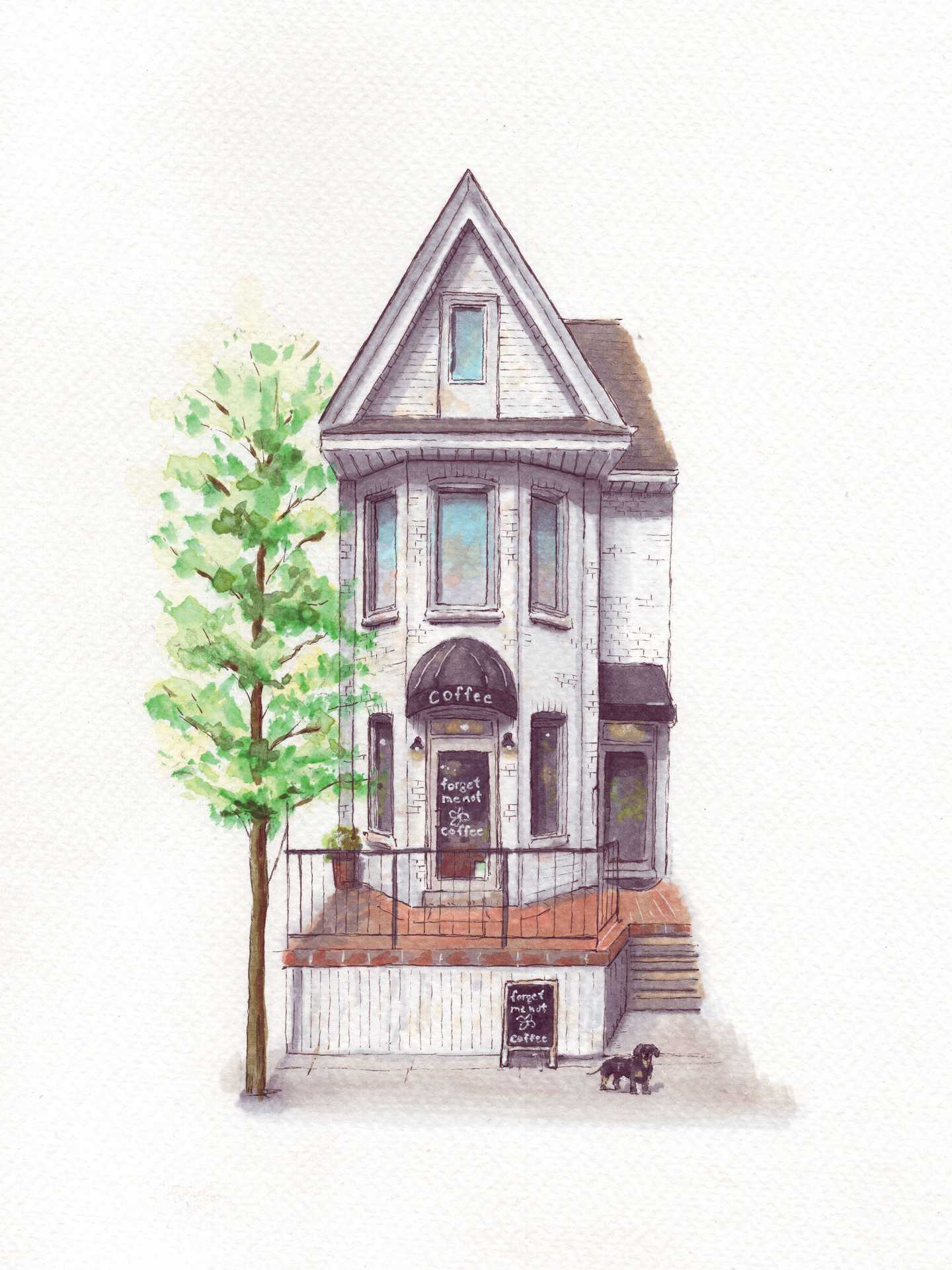 Toronto artists | Forget me not coffee by Jordan Di Lella