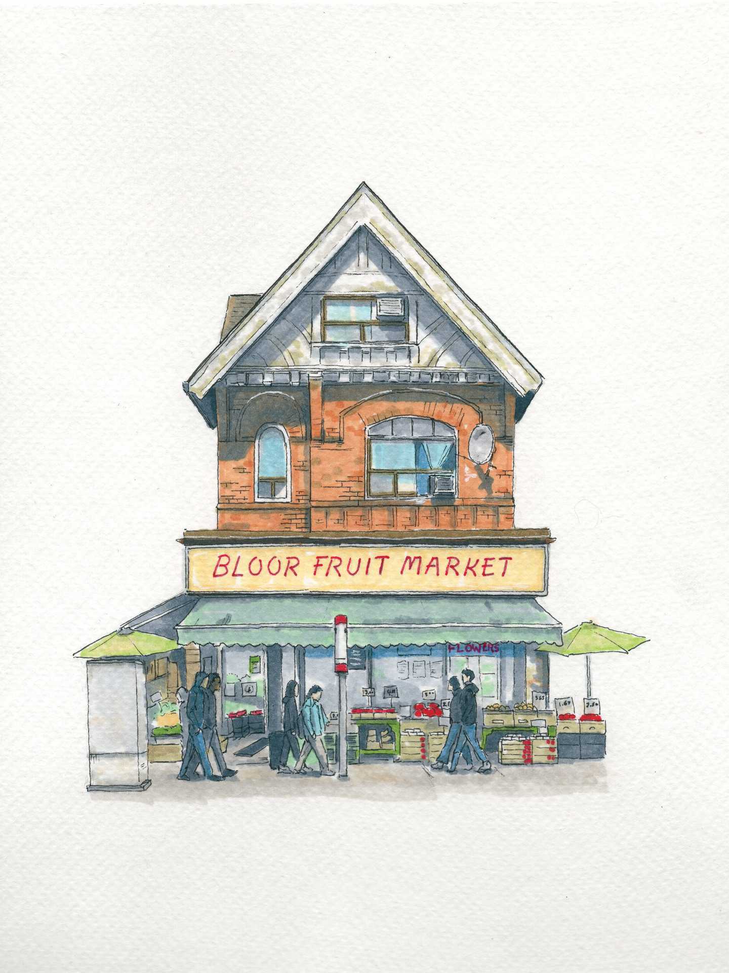 Toronto artists | Bloor fruit Market by Jordan Di Lella