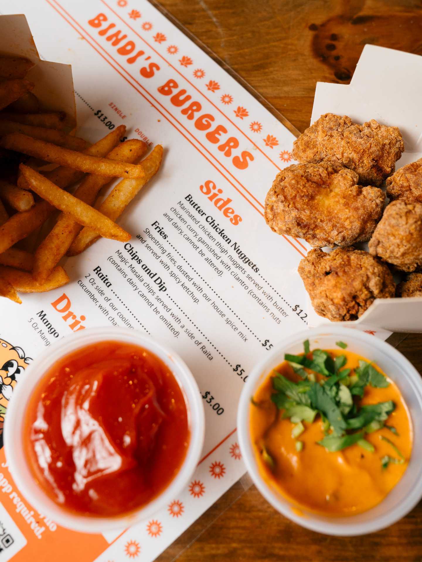 New restaurants Toronto | Butter Chicken Nuggets at Bindi's Burgers in Toronto