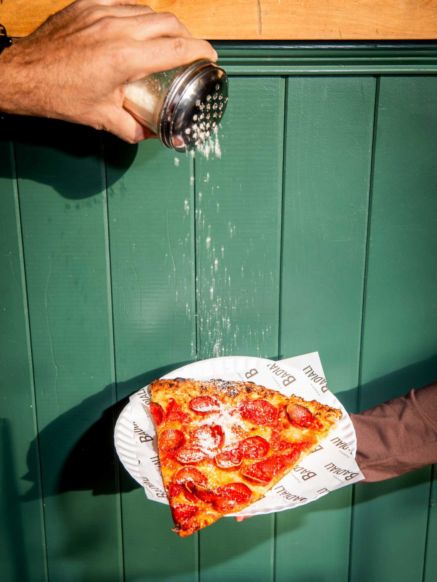 Toronto pizza | A slice of pepperoni pizza at Badiali Pizzeria