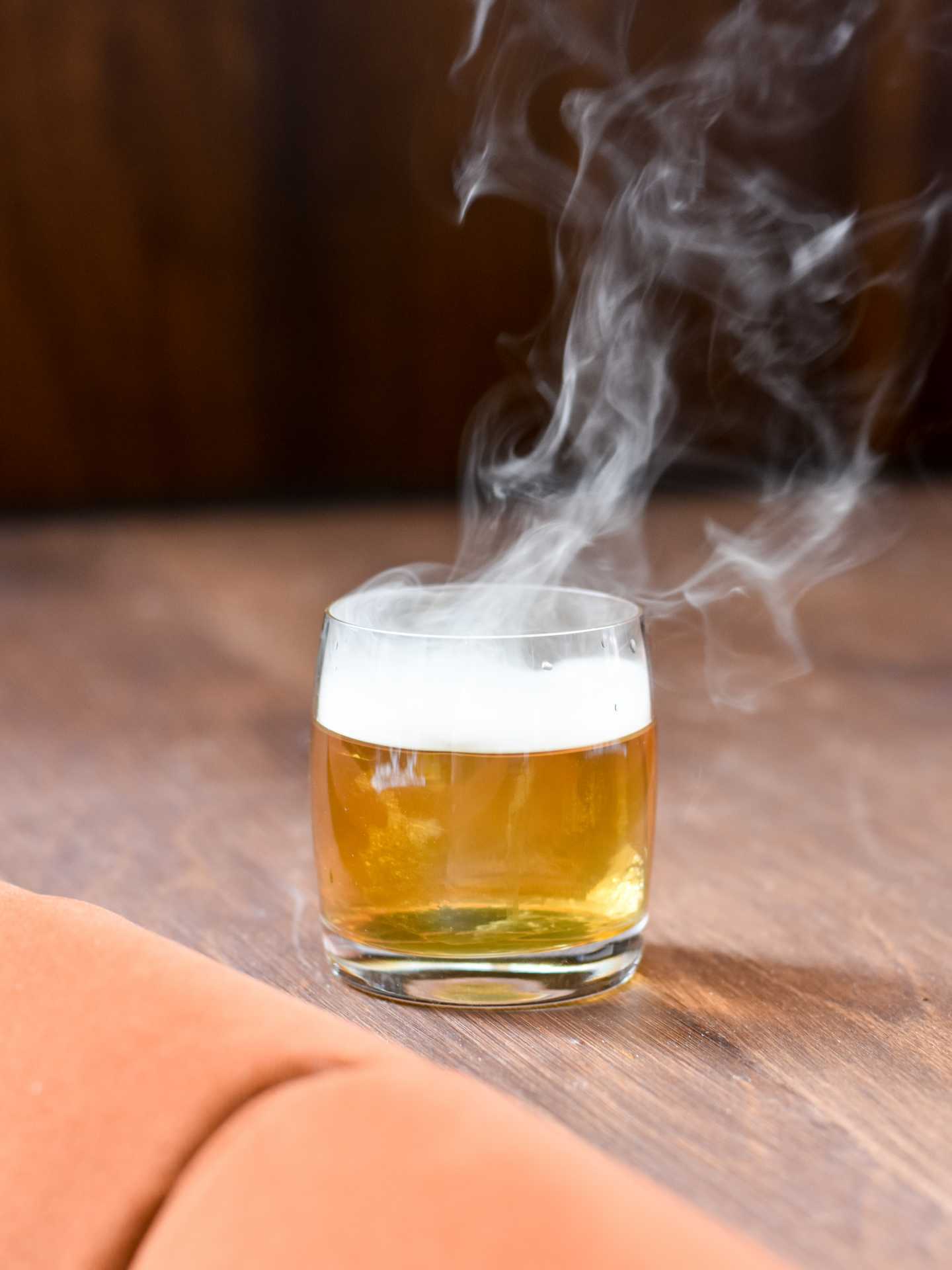 Best patios in Toronto | A smoking cocktail at Black and Blue