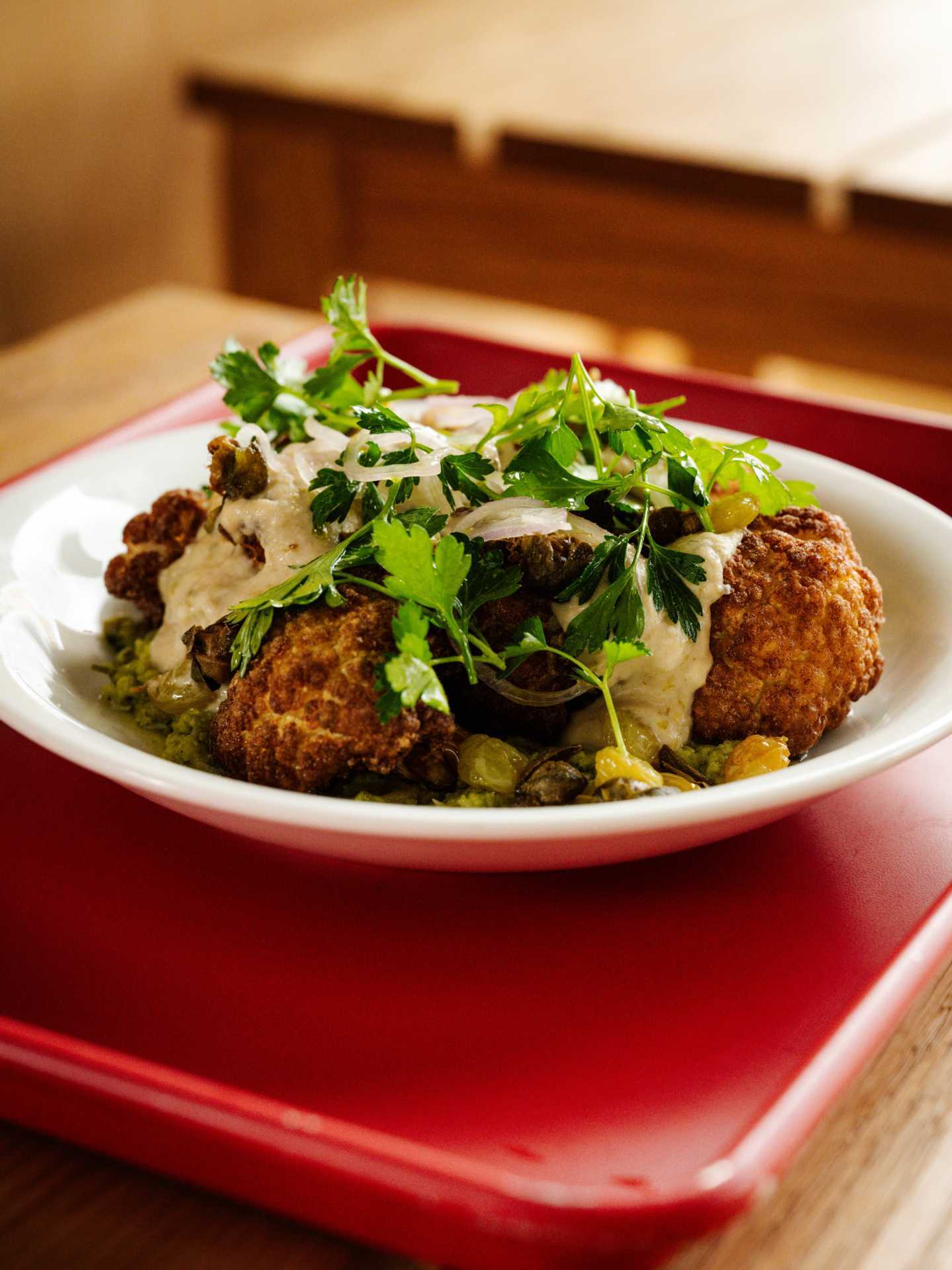 A cauliflower dish at Fat Rabbit in St. Catharines, Ontario