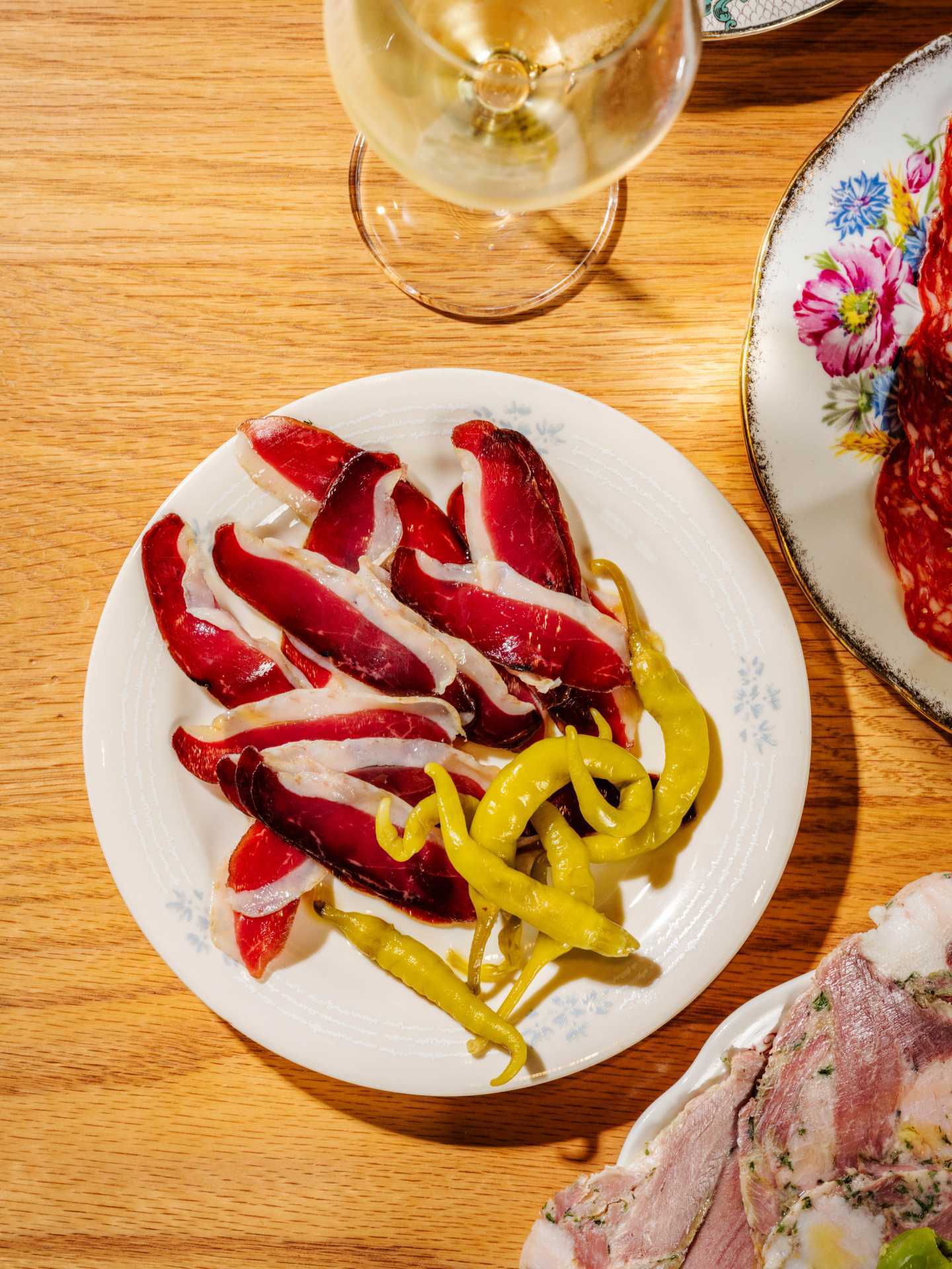 Cured meat and wine at Fat Rabbit in St. Catharines, Ontario