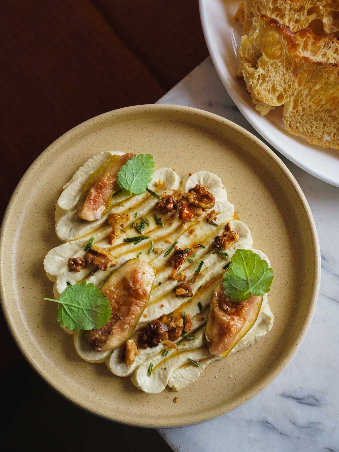 Queer-owned restaurants Toronto | Cashew ricotta at Gia Restaurant