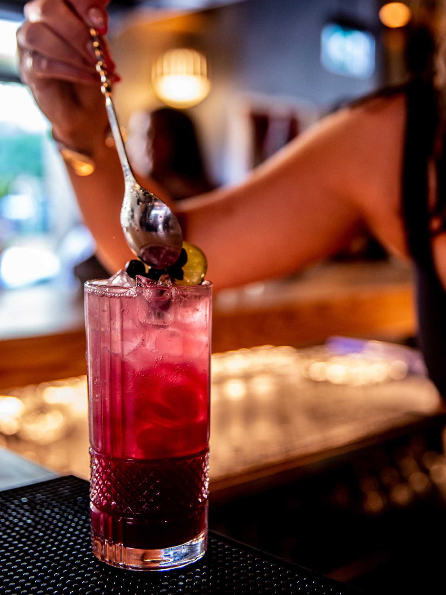 New Toronto restaurants | A red cocktail at Central