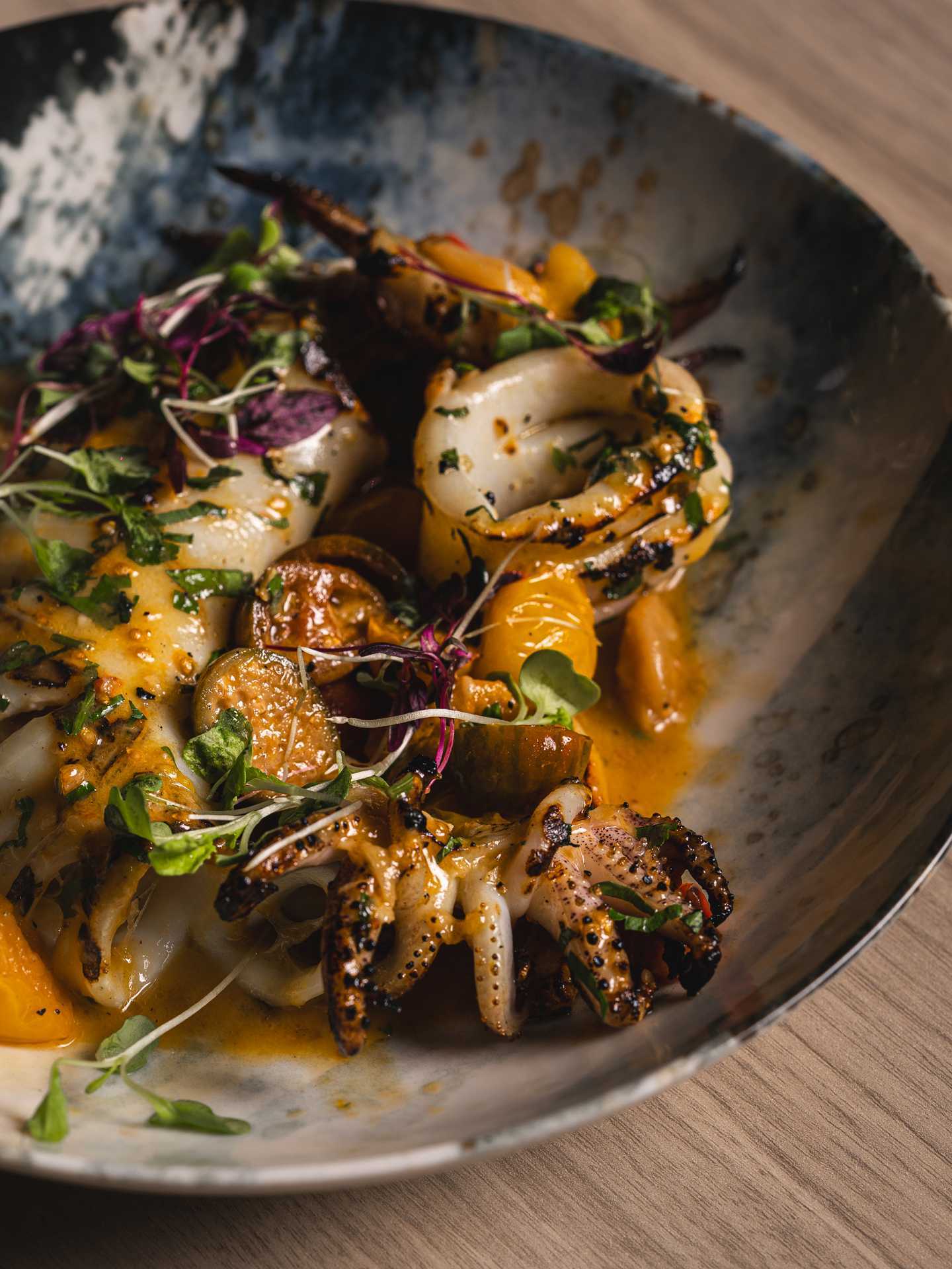 New restaurants Toronto | A seafood dish at Petros82