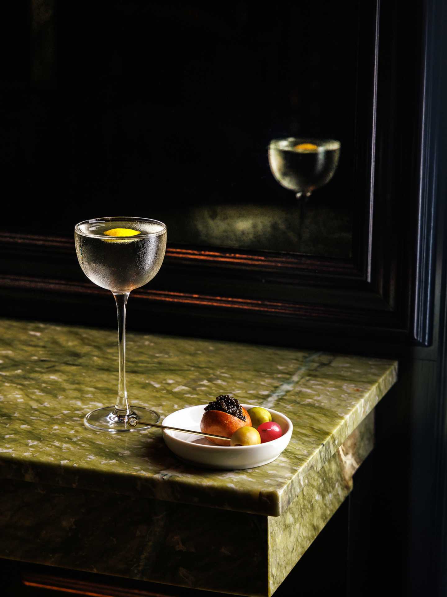 The Birdbath Martini at Library Bar