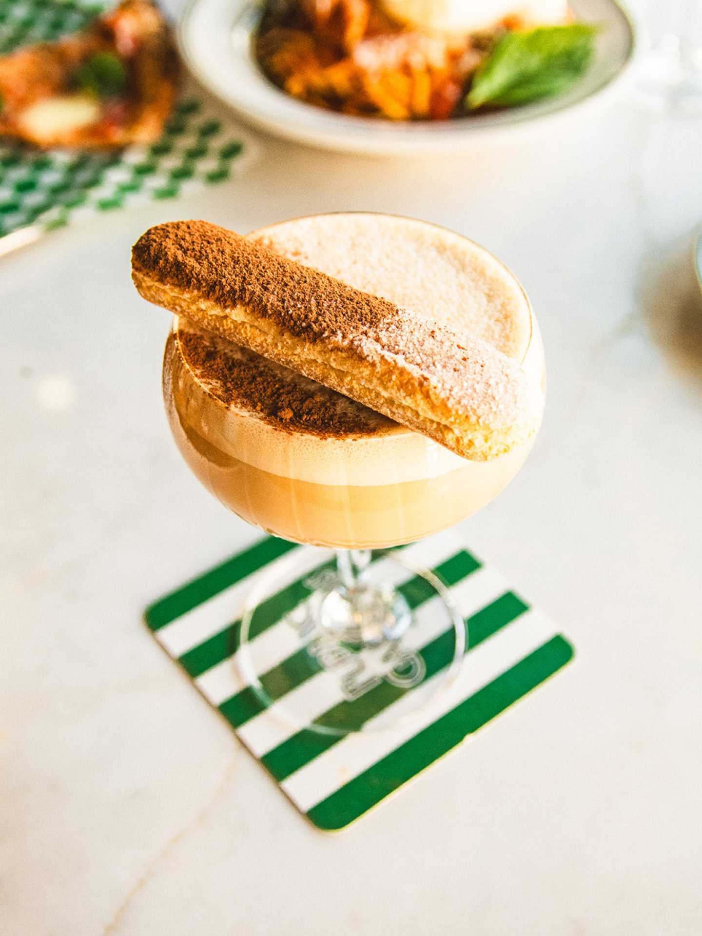 The tiramisu espresso martini at Public Gardens