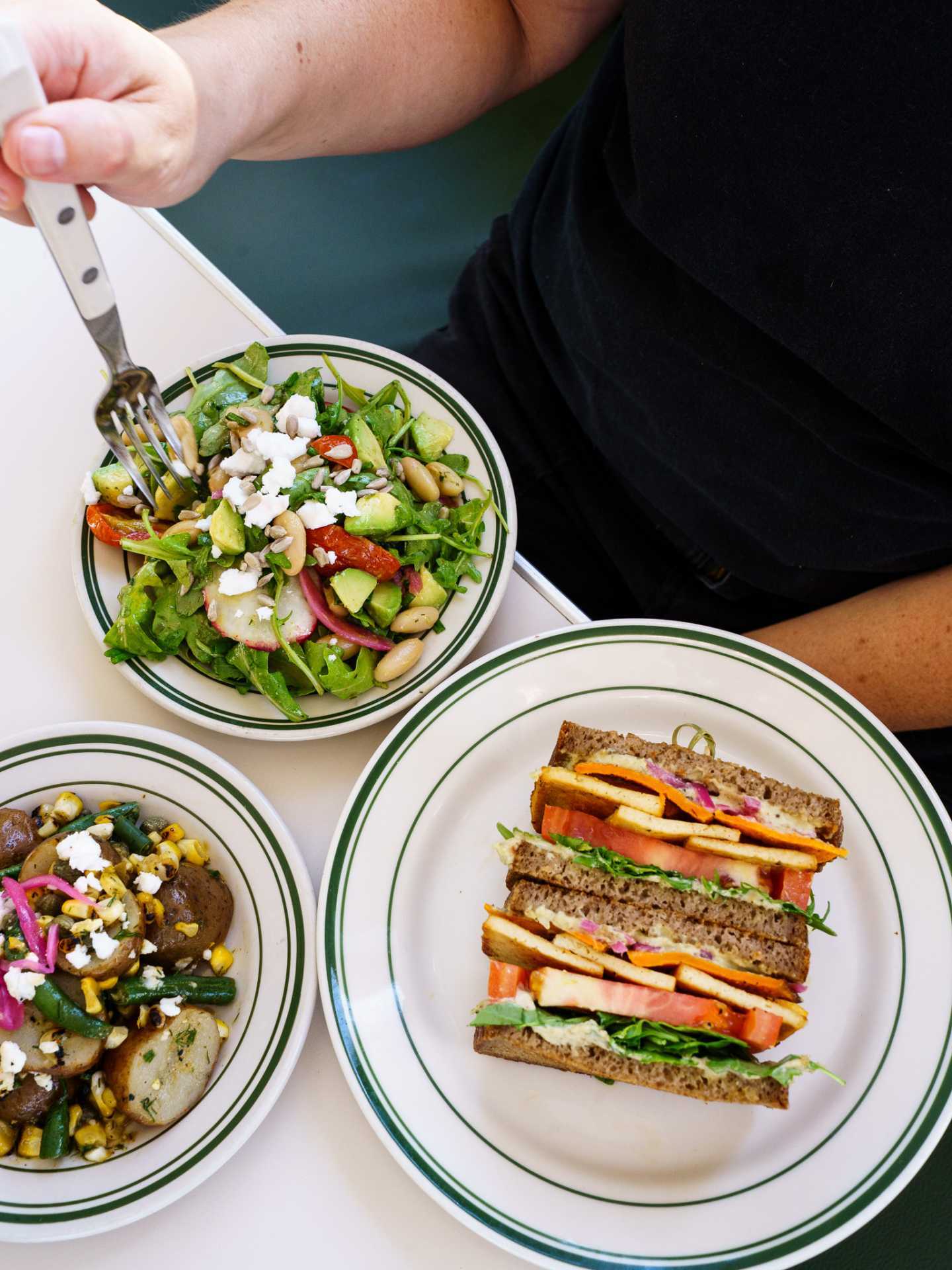 Assorted plates at Stefano's Diner