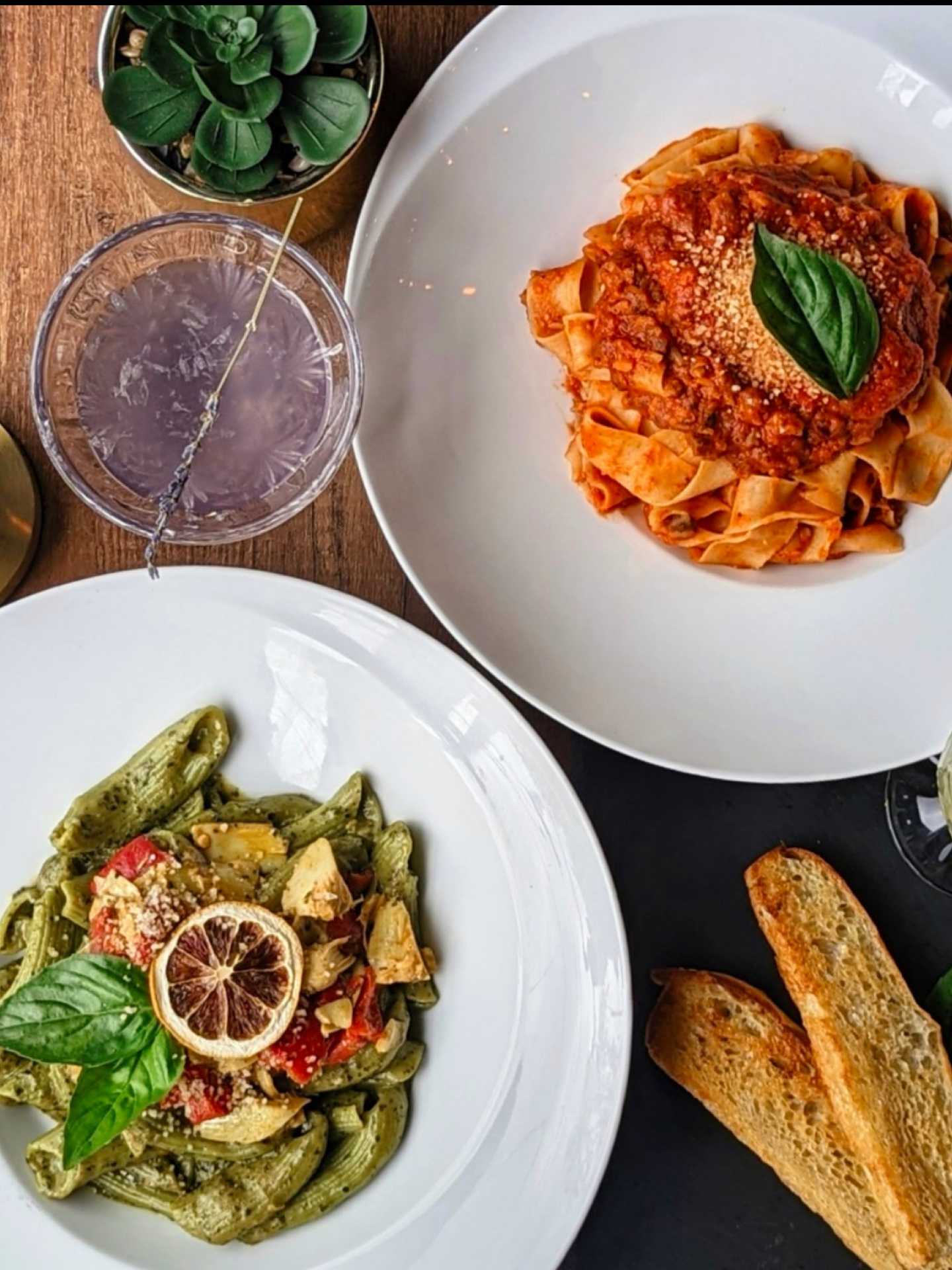 The best vegan restaurants in Toronto | Assorted plates at pasta at Bellona