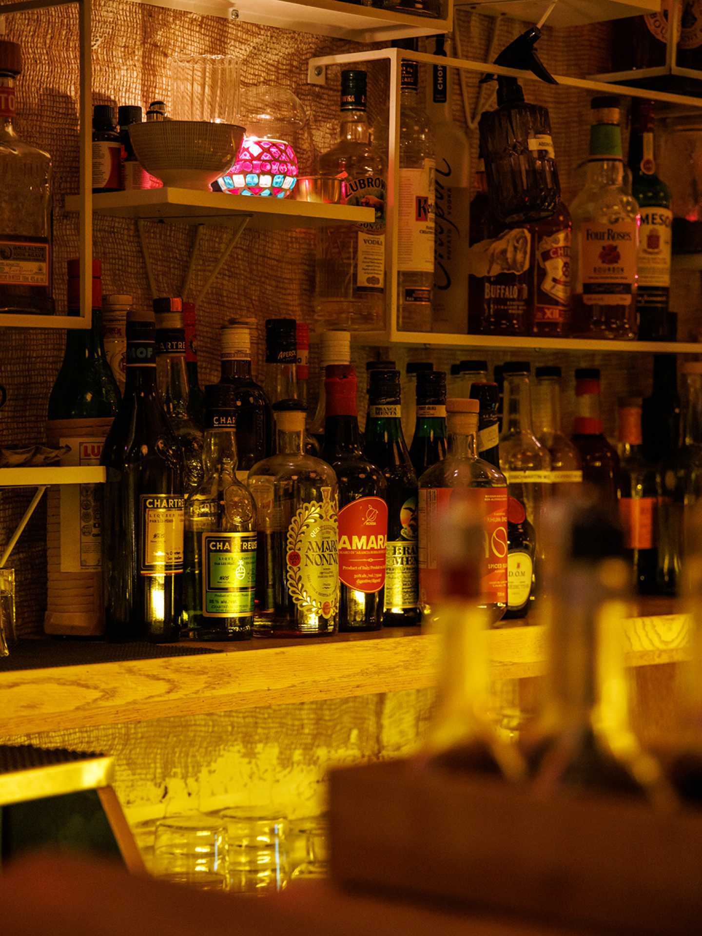 The best bars in Toronto | Bottles behind the bar at Gift Shop on Ossington