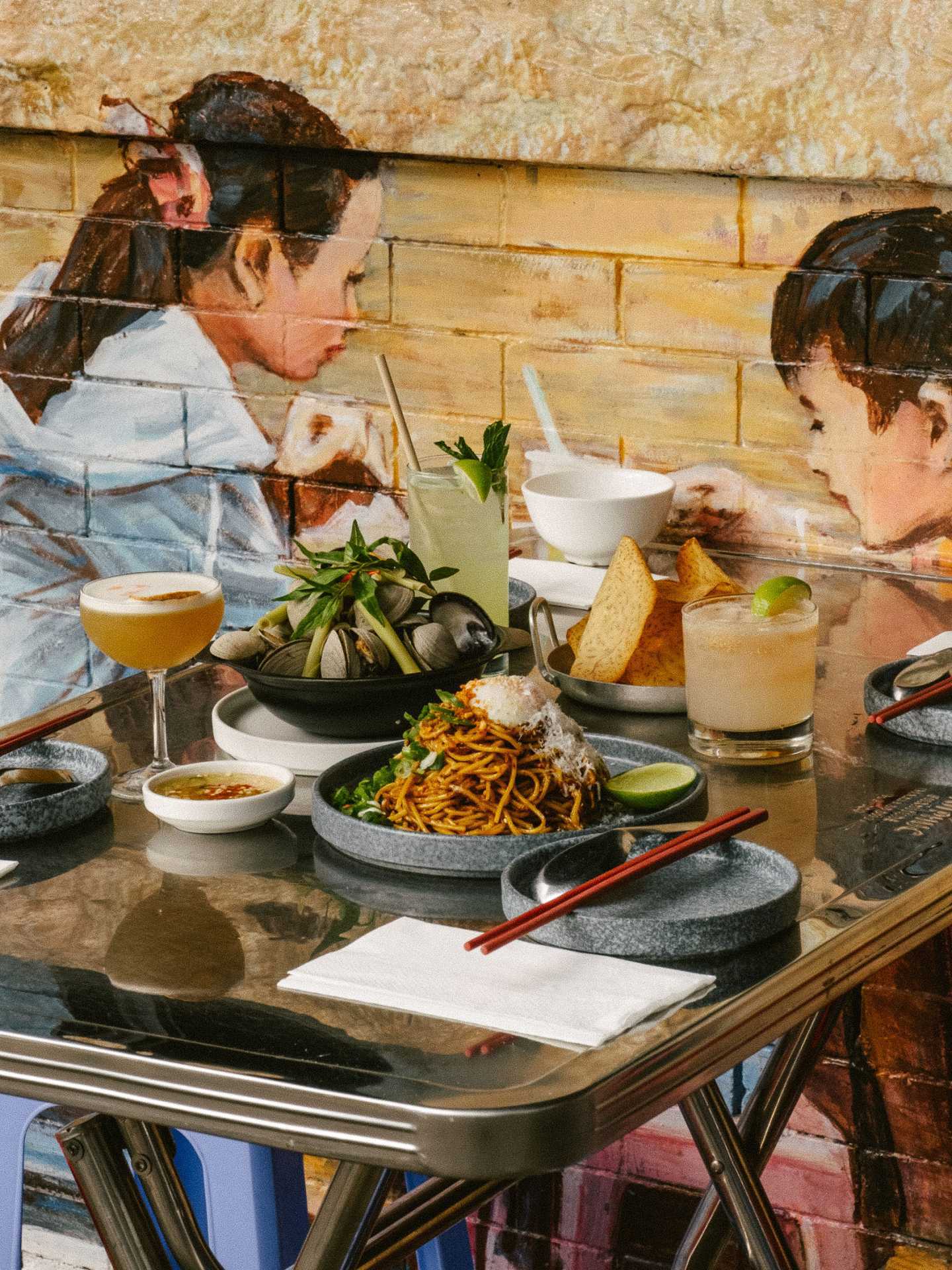 Best restaurants in Toronto | A mural at The Lunch Lady Vancouver