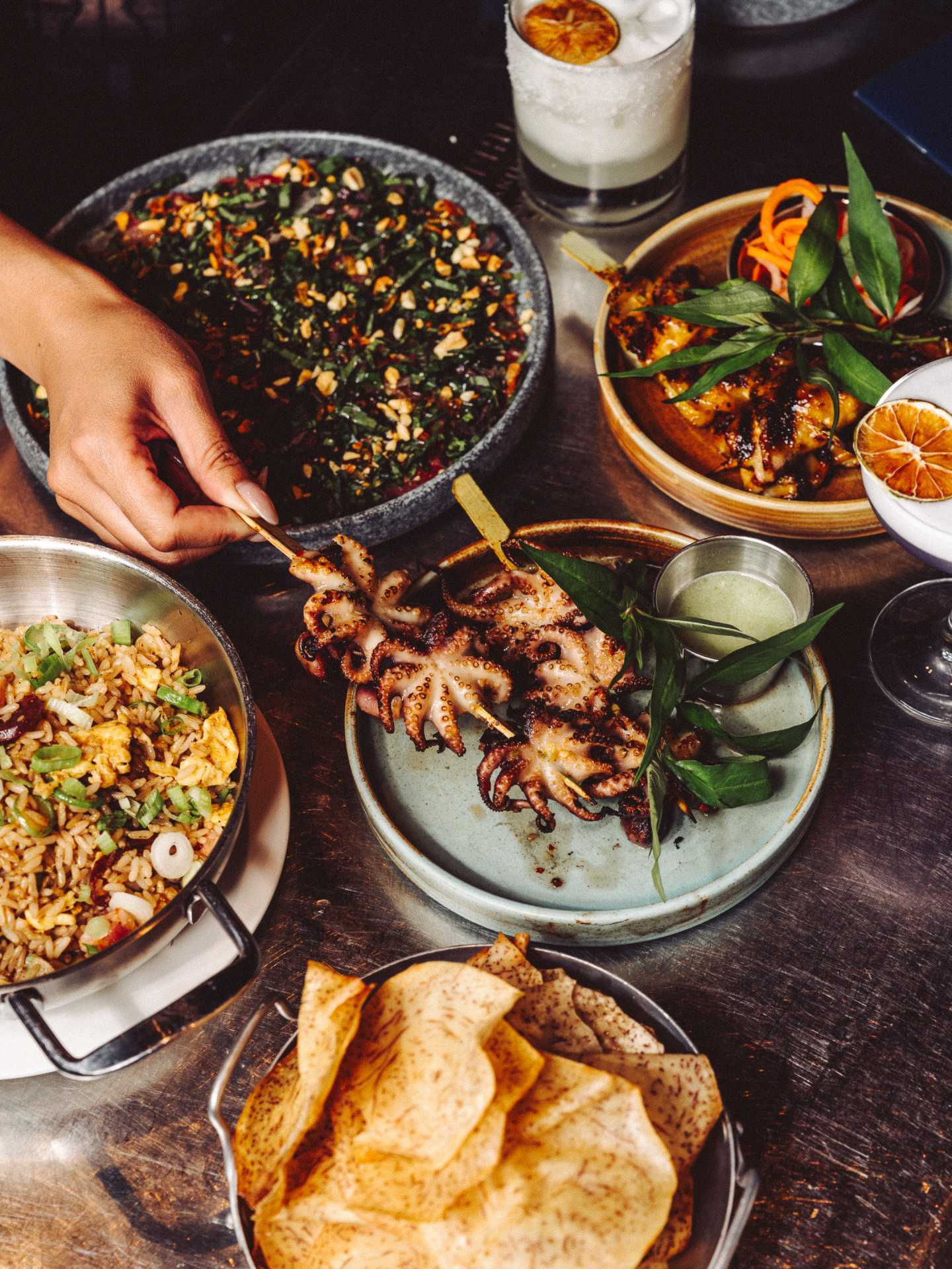 Best restaurants in Toronto | BẠCH TUỘC NƯỚNG SATẾ - OCTOPUS SKEWERS at The Lunch Lady