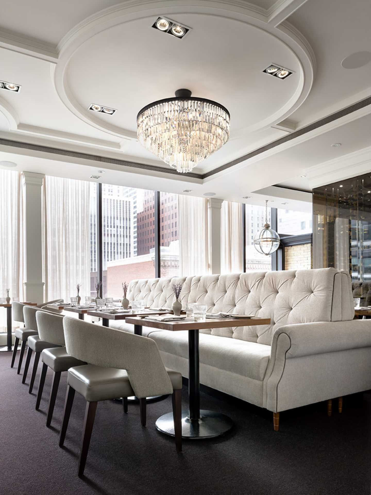 Best restaurants in Toronto | Plush banquettes at The Chase