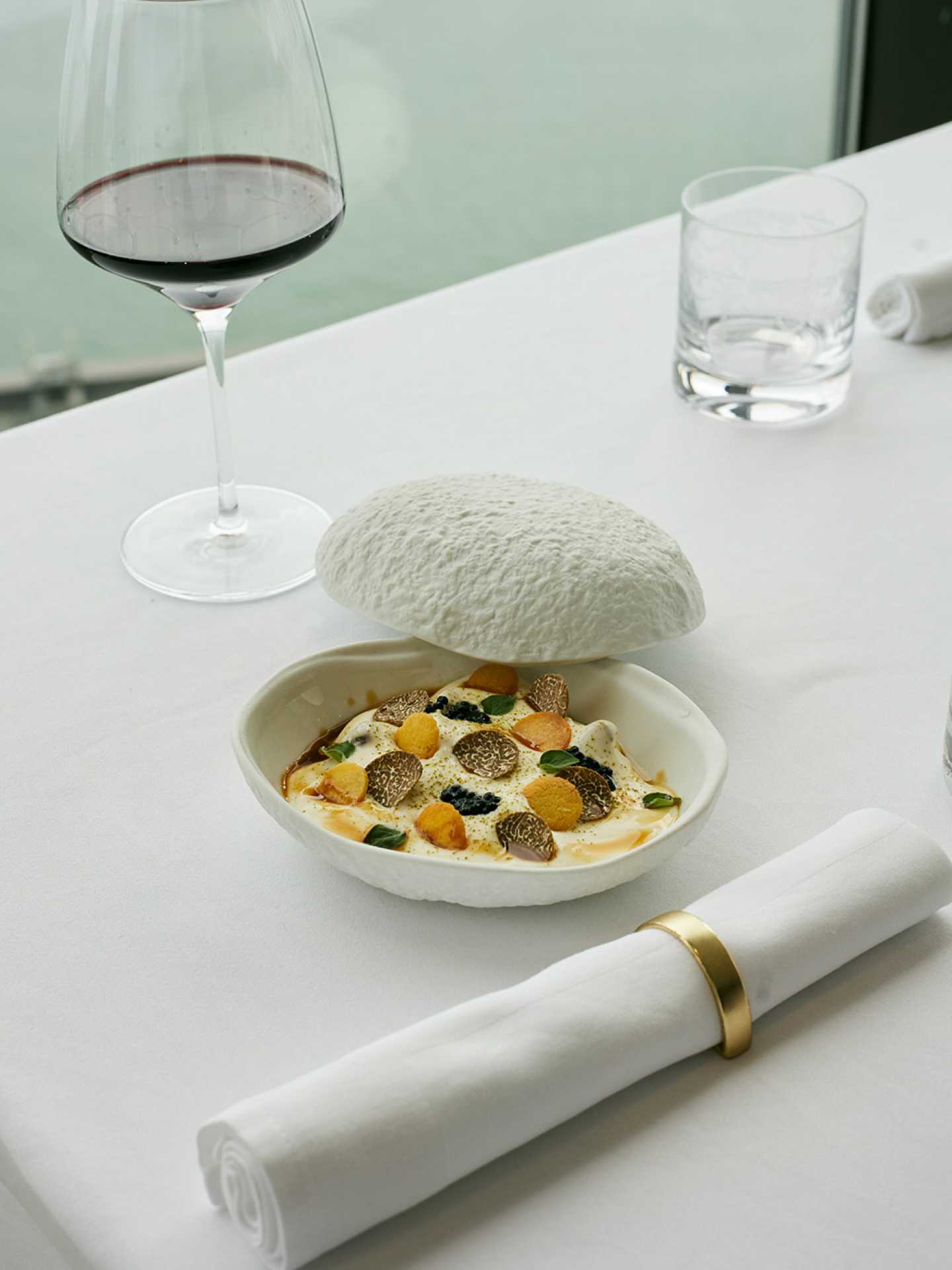 Best restaurants Toronto | A dish served inside a clamshell plate at Don Alfonso 1890