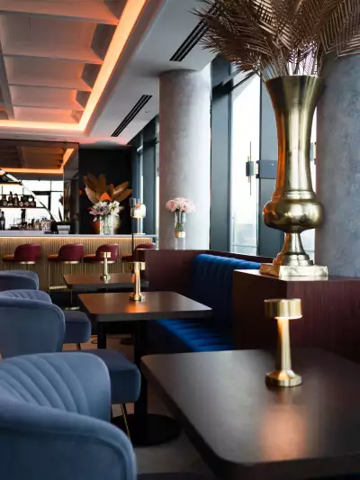 Valerie restaurant | The dining room and bar at Valerie in Hotel X Toronto