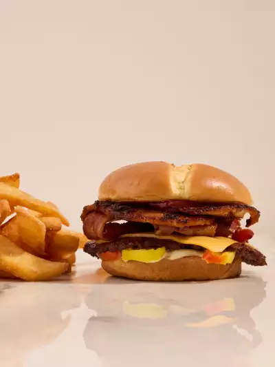 Best new Toronto restaurants | A burger and fries from Harry's Charbroiled