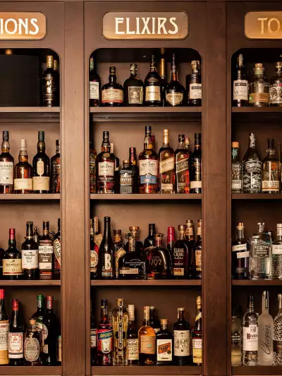 Best new Toronto restaurants | The bar wall at Wolfie in Toronto