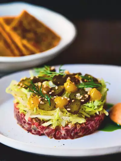 Best new Toronto restaurants | The steak tartare at Ricky + Olivia is a riff on the Big Mac