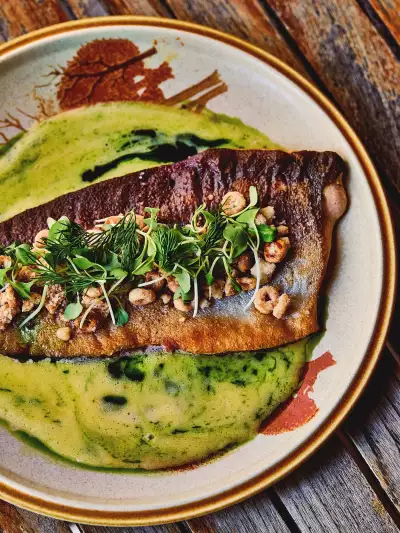 Best new Toronto restaurants | Springhills Trout uses a cheerio and sesame garnish instead of almonds