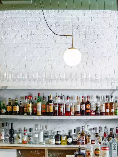 Italian restaurants Toronto | Behind the bar at GIA Italian restaurant in Toronto