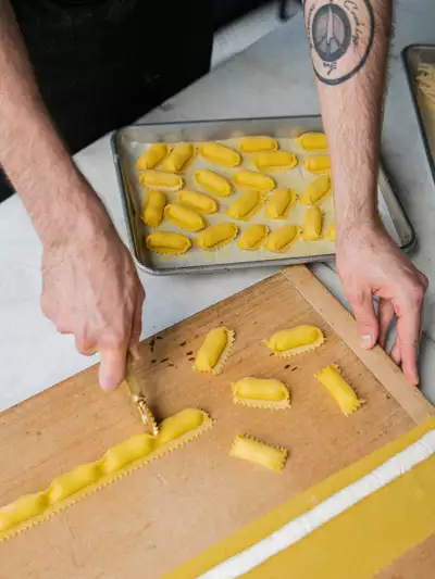 Italian restaurants Toronto | Making pasta at GIA Italian restaurant in Toronto