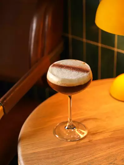 The Coconut Noir cocktail at 11:59 Bar:Café