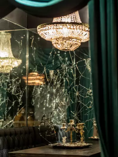 The best bars in Toronto | A sparkling chandelier at &agrave; toi in Coffee Oysters Champagne