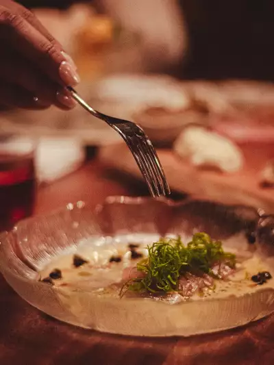 The best bars in Toronto | Tuna crudo at Goodnight Cocktail Club