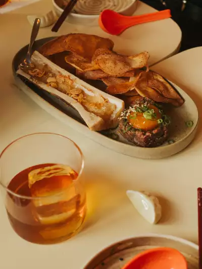 New restaurants Toronto | Steak tartare with bone marrow from Simpl Things