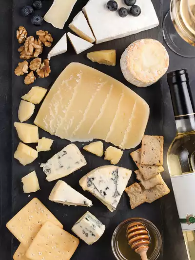 Cheese and wine