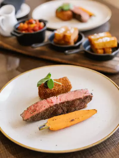 A meat dish at Trius Winery & Restaurant in Niagara