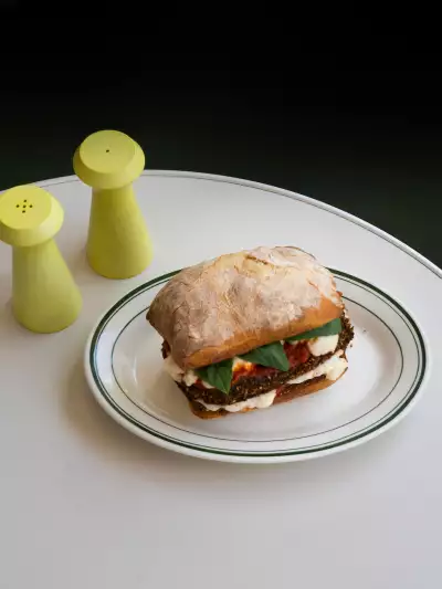 Best new restaurants Toronto | Eggplant Parmigiana sandwich at Stefano's Diner in Toronto