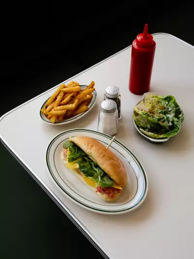 Best new restaurants Toronto | A sandwich, salad and fries at Stefano's Diner in Toronto