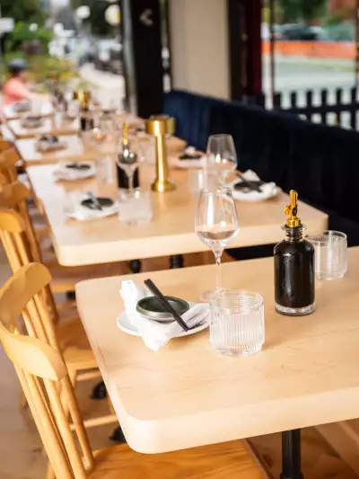 Best vegan restaurants | The dining tables at Sushi Momo Toronto