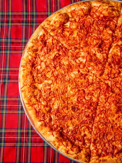Toronto pizza | A shredded pepperoni pizza at Ambassador Pizza Co.