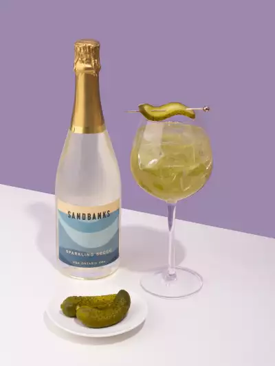 Sparkling cocktail recipes | Sandbanks Sparkling Secco Pickle Spritz