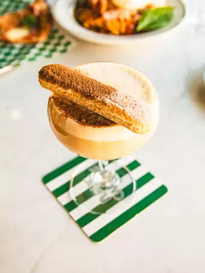The tiramisu espresso martini at Public Gardens
