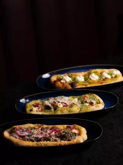 Flatbreads at Lyla Toronto