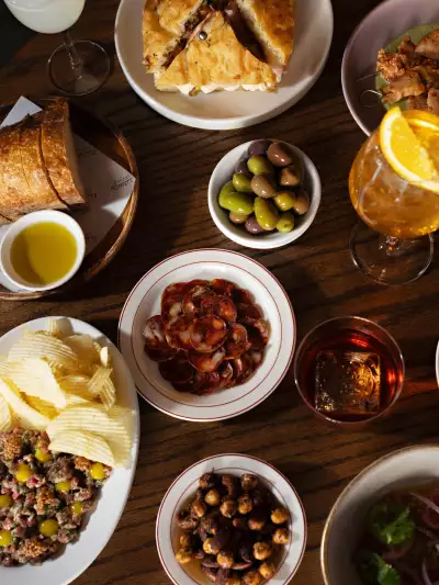 A spread of dishes at Bar Allegro