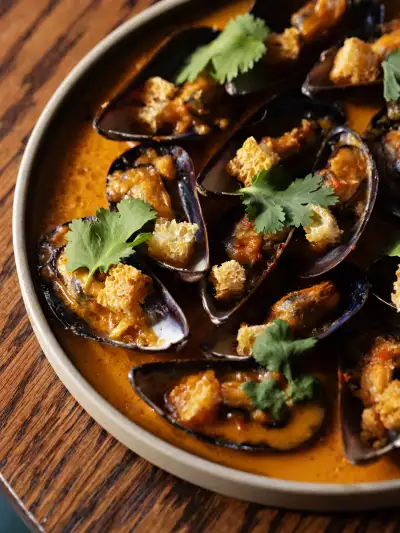 Mussels in nduja sauce at Bar Allegro