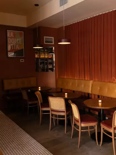 The back corner inside Bar Allegro