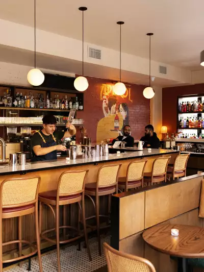 The bar at Bar Allegro