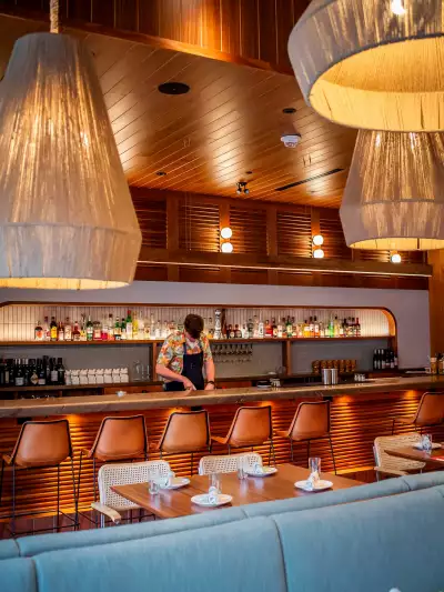 Mother's Day ideas | The bar inside Lulu Bar in The Well