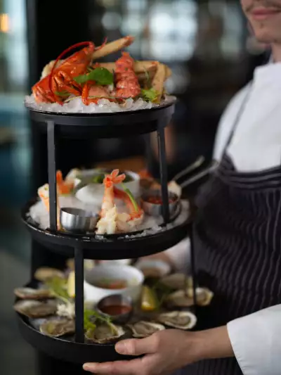 Best Ontario restaurants | A seafood tower at Spencer's at the Waterfront