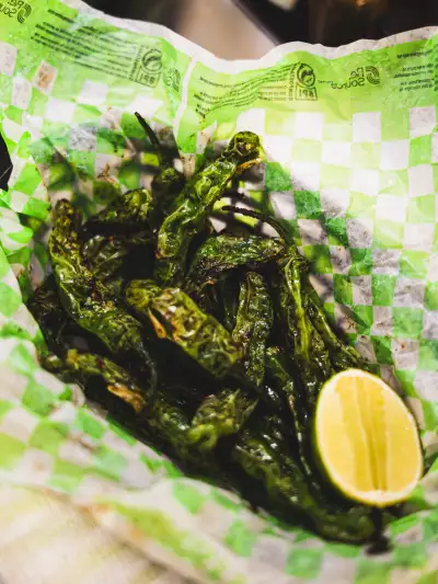 Shishitos at The Dirty Laundry