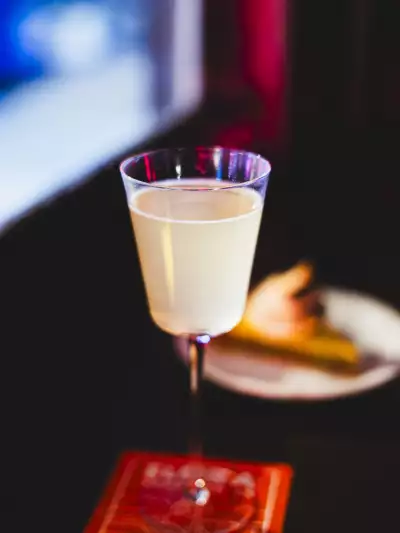 Airmail cocktail at The Dirty Laundry