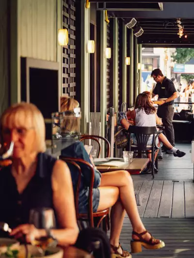 The best patios in Toronto | A view of the side patio at Contrada on College Street